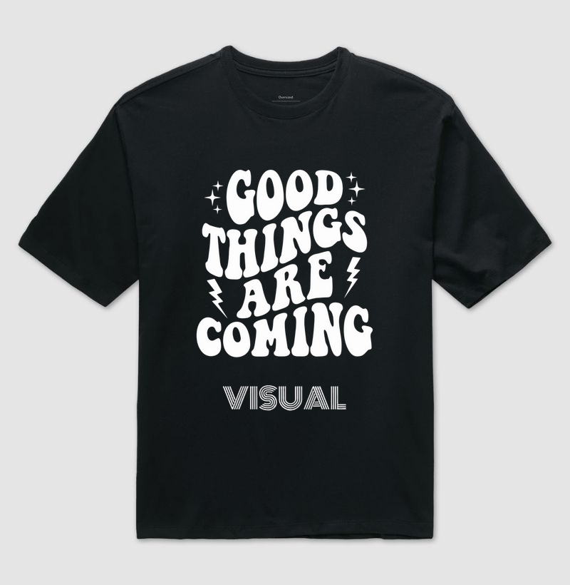 Camiseta Oversized Good Things v2 - Visual