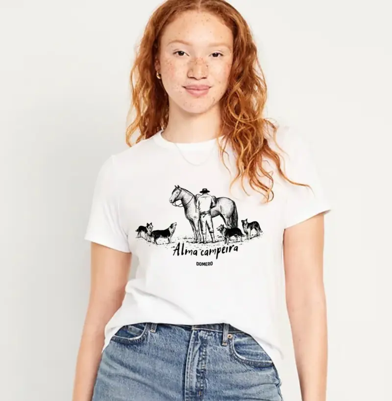 camiseta feminina / alma campeira