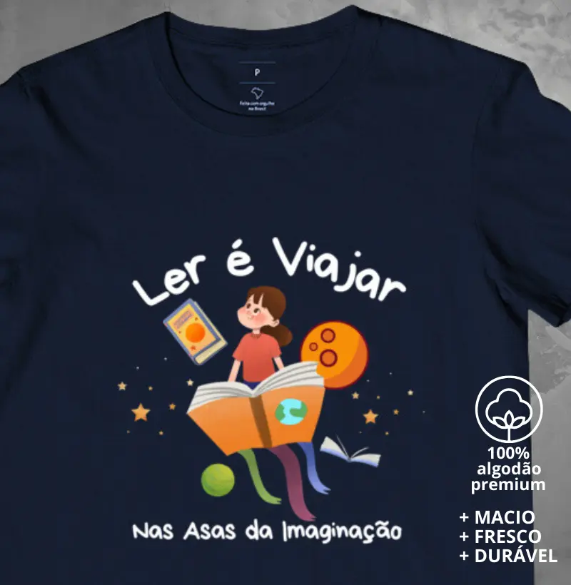 Camiseta Ler é Viajar