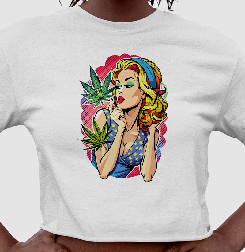 Cropped Pop Green Diva