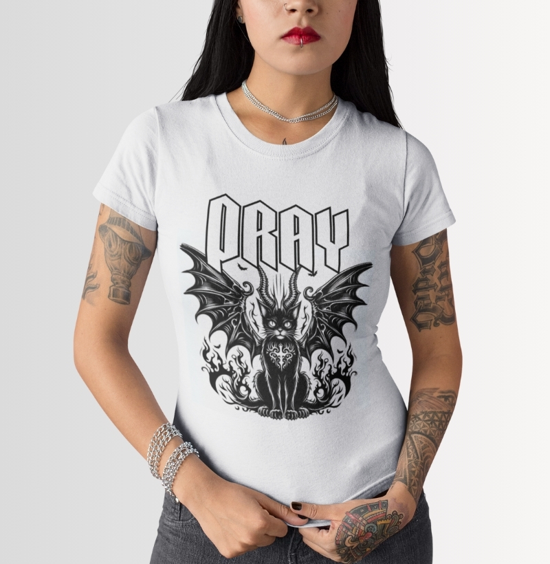Camiseta Pray Cat