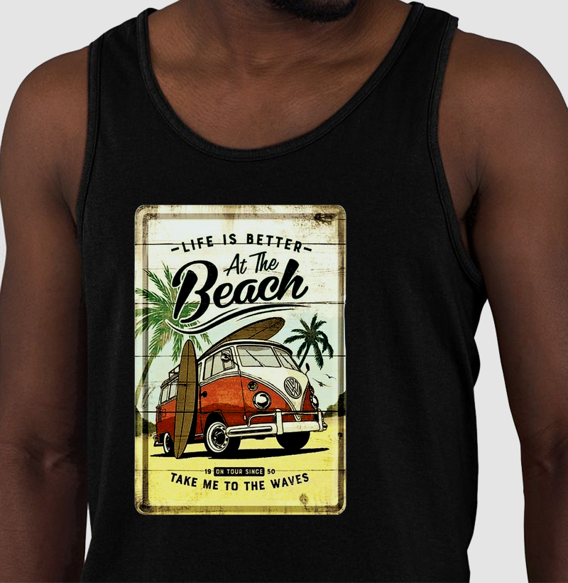 Camiseta regata kombi beach