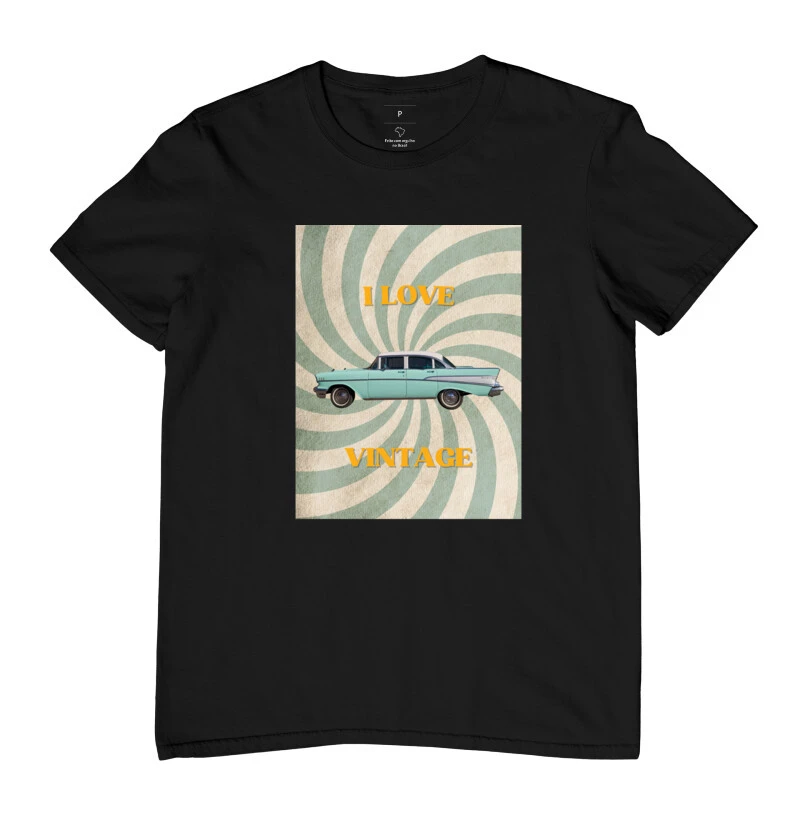 Camiseta Estampada I Love Vintage