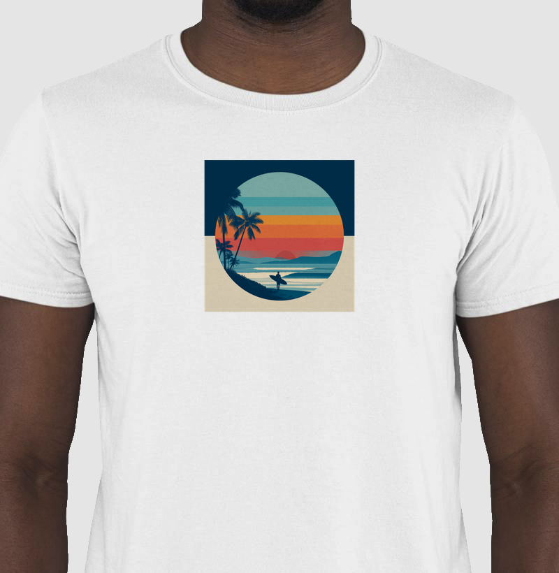 Camiseta Surf no Horizonte — Praia & Orla | Posto80