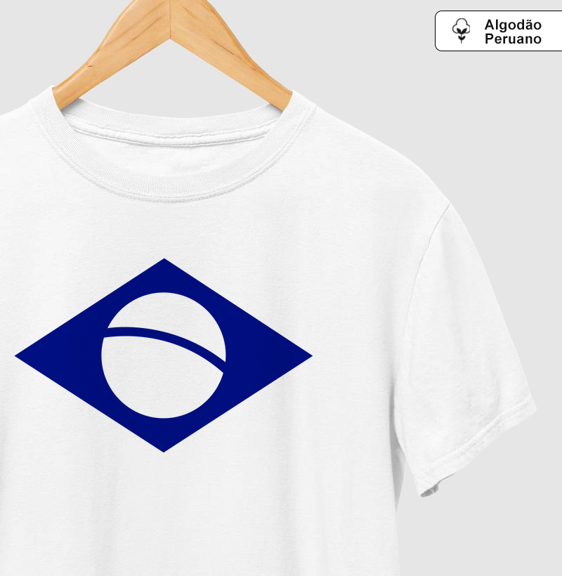 Camiseta Algodão Peruano Bandeira Minimalista II