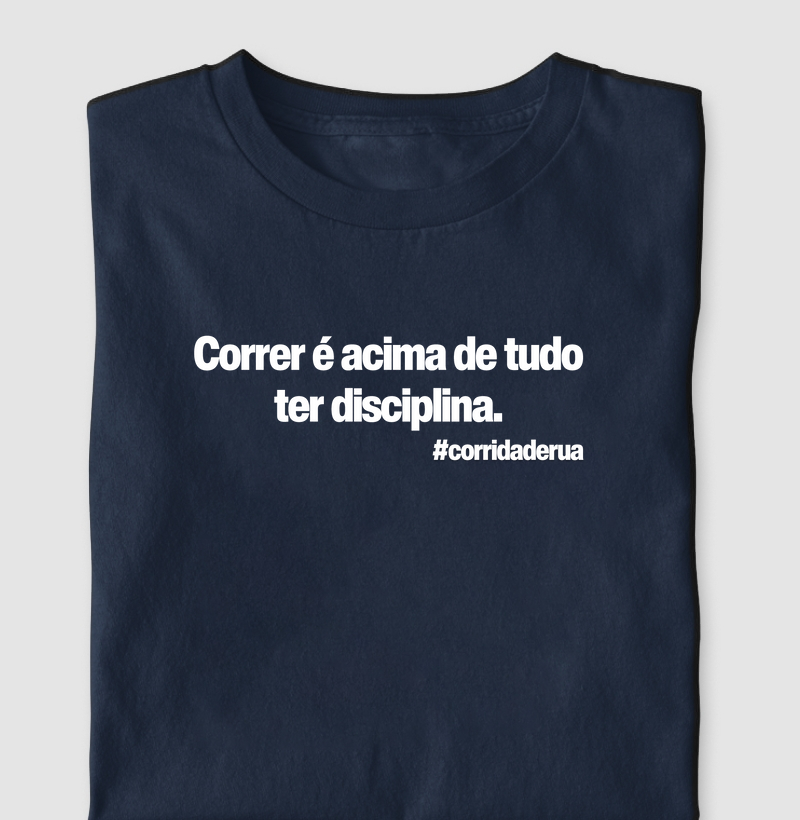 Correr é acima de tudo ter disciplina