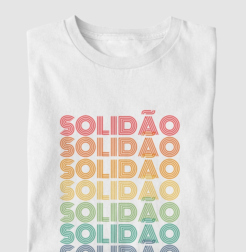 Solidão Letreiro Retrô