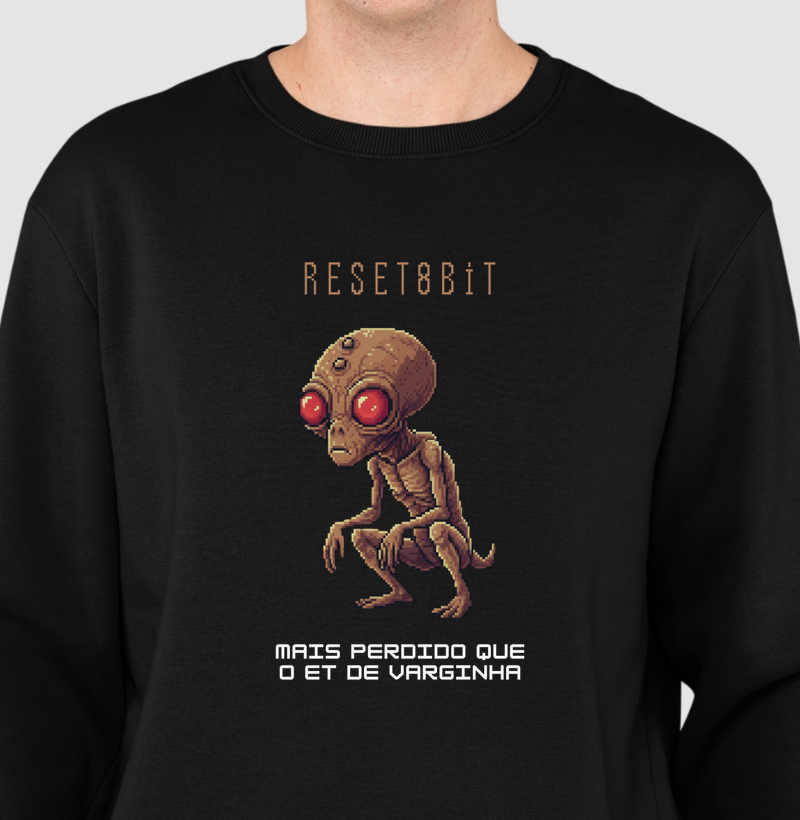 Suéter Moletom ET de Varginha Reset8Bit