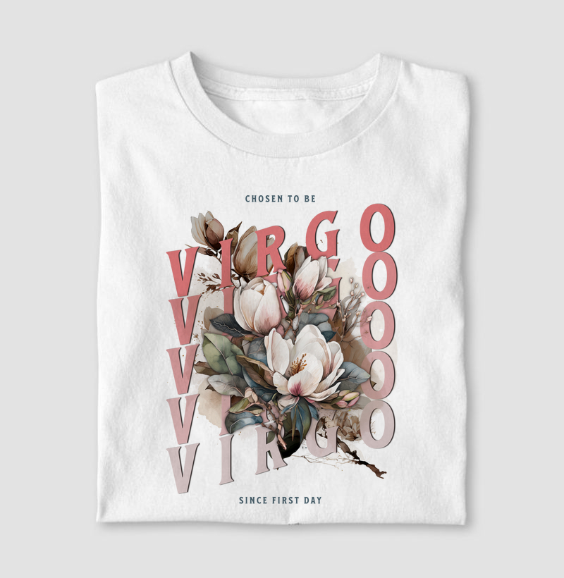 Camiseta Signos VIRGEM - VIRGO FLOWER