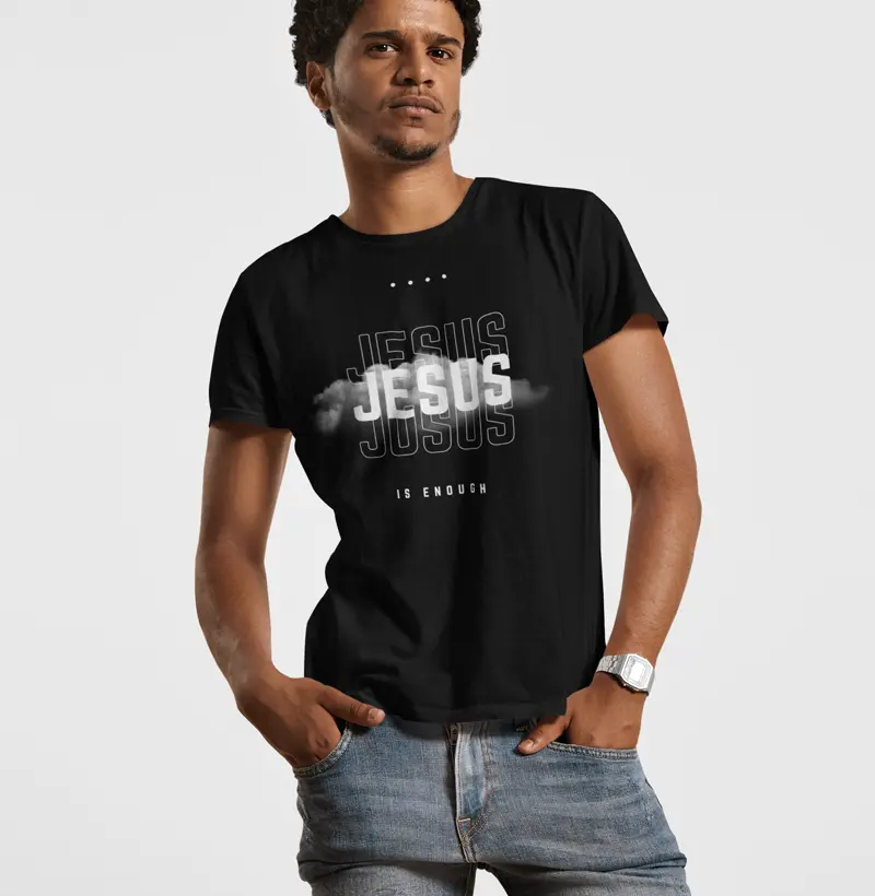 Camisa Cristã Unissex "Jesus Is Enough" (Jesus é Suficiente)