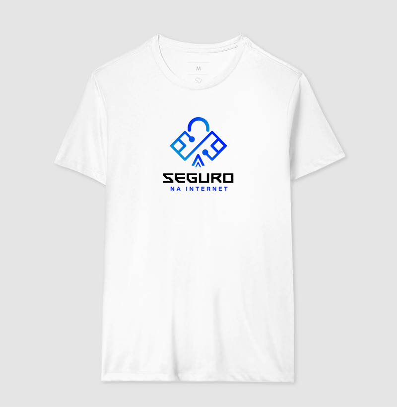 Camiseta seguro na internet - Branca