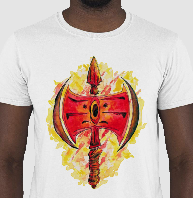 Camiseta Machado de Xangô 100% Algodão de ótima qualidade