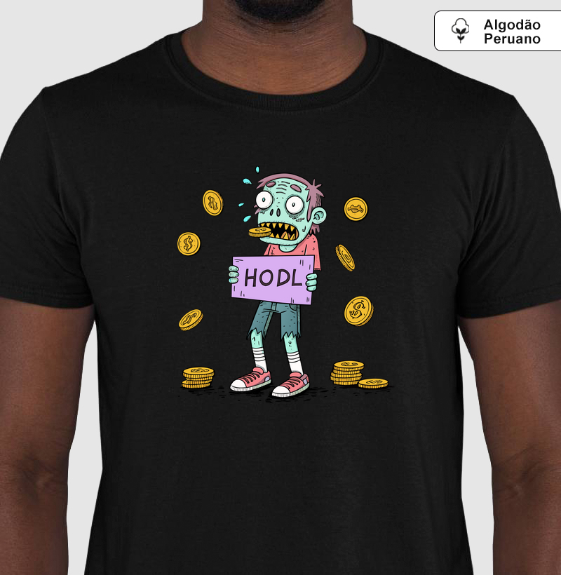 Camiseta Crypto HODL — Estilo e Estampa Premium