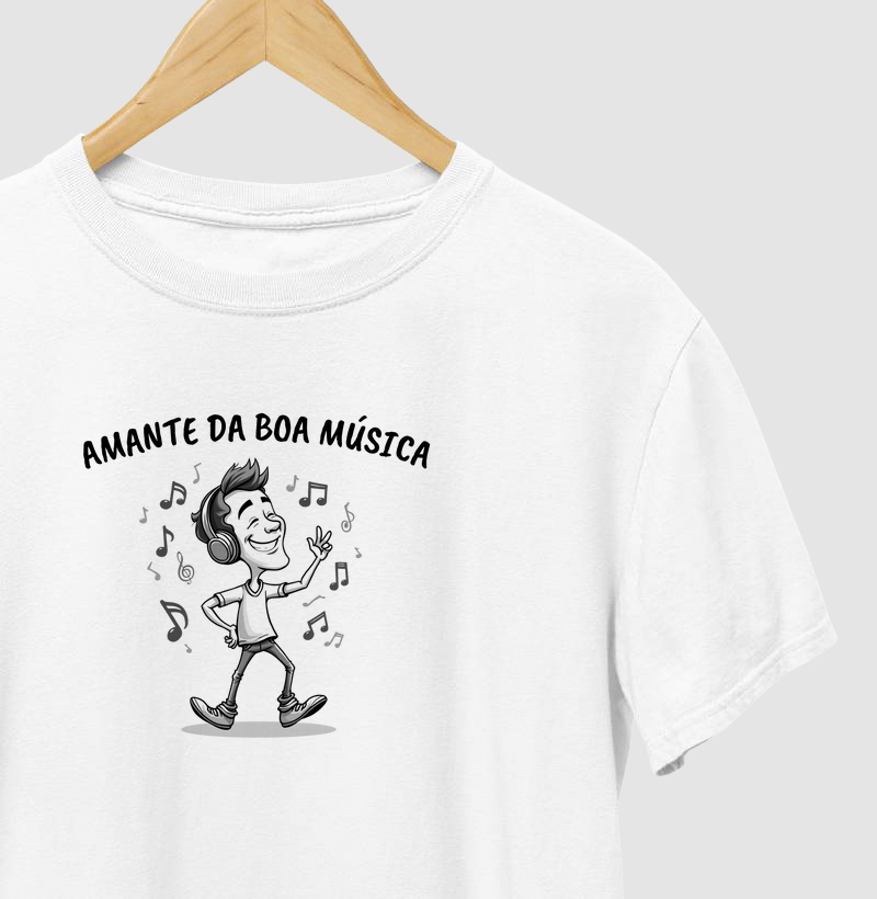 Camisa "amante da boa música"
