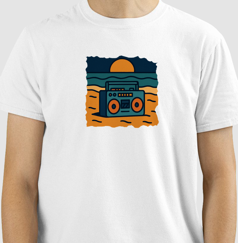 Camiseta Boombox na Areia | Posto80