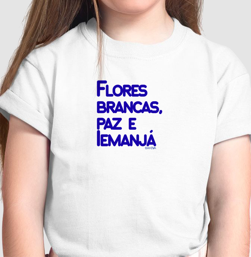 Flores brancas, paz e Iemanjá