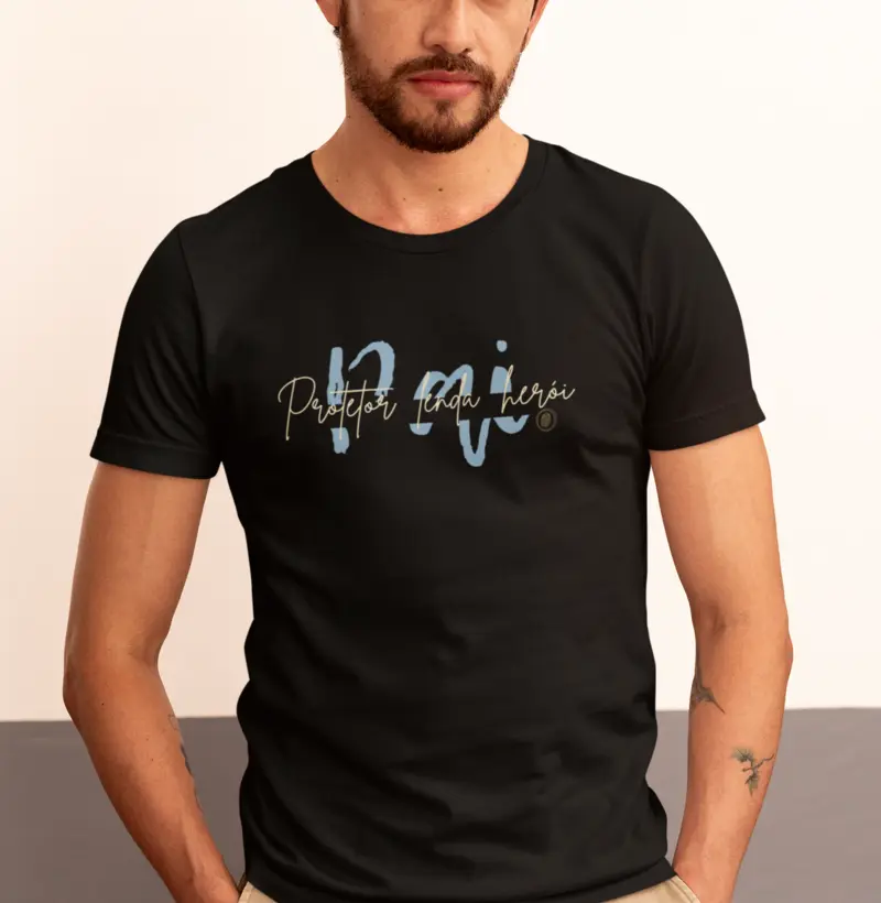 Camiseta Algodão Peruano | Pai. Protetor lenda herói