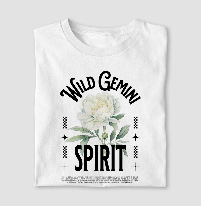 Camiseta Signos GÊMEOS - WILD GEMINI