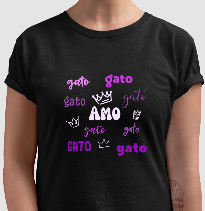 Camiseta Gato rei