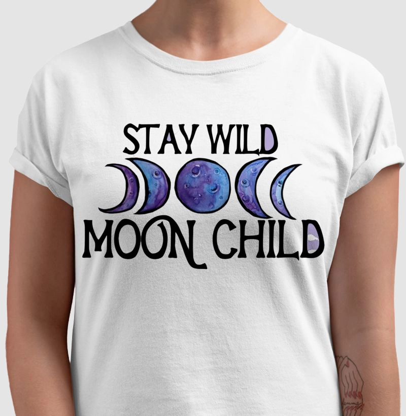 Stay wild moon child black
