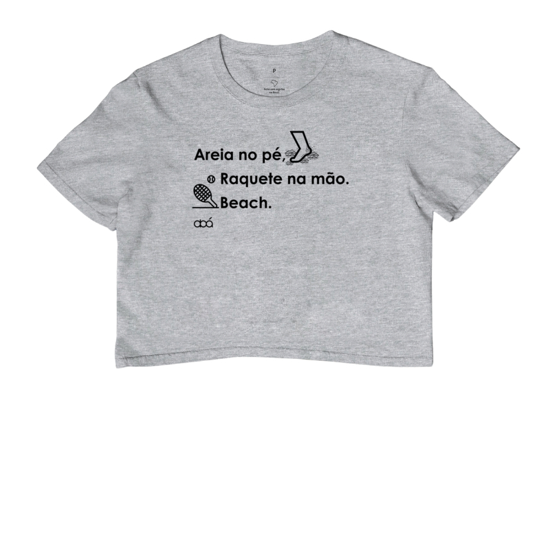 Areia no pé Raquete na Mão