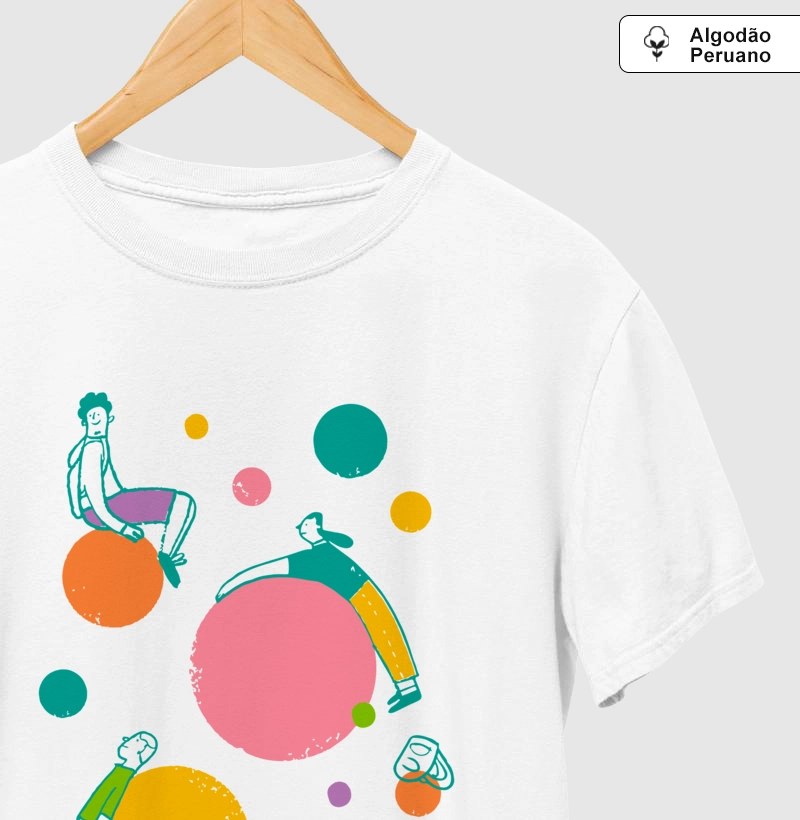 Bolhas de Sabão - Camiseta Algodão Peruano