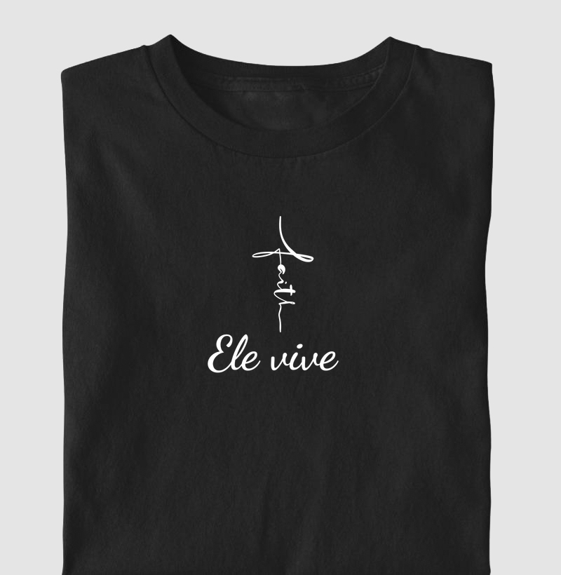Camiseta Cristã Infantil - Ele Vive | Milagree