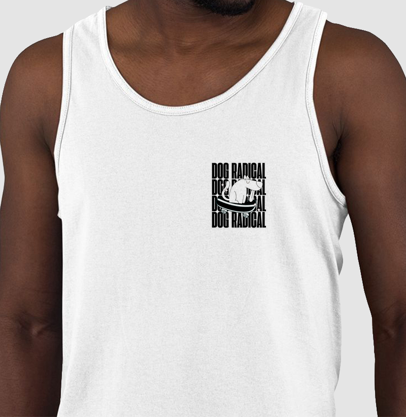 Camiseta Regata Dog Pulse Radical White Small - Dog On Fire
