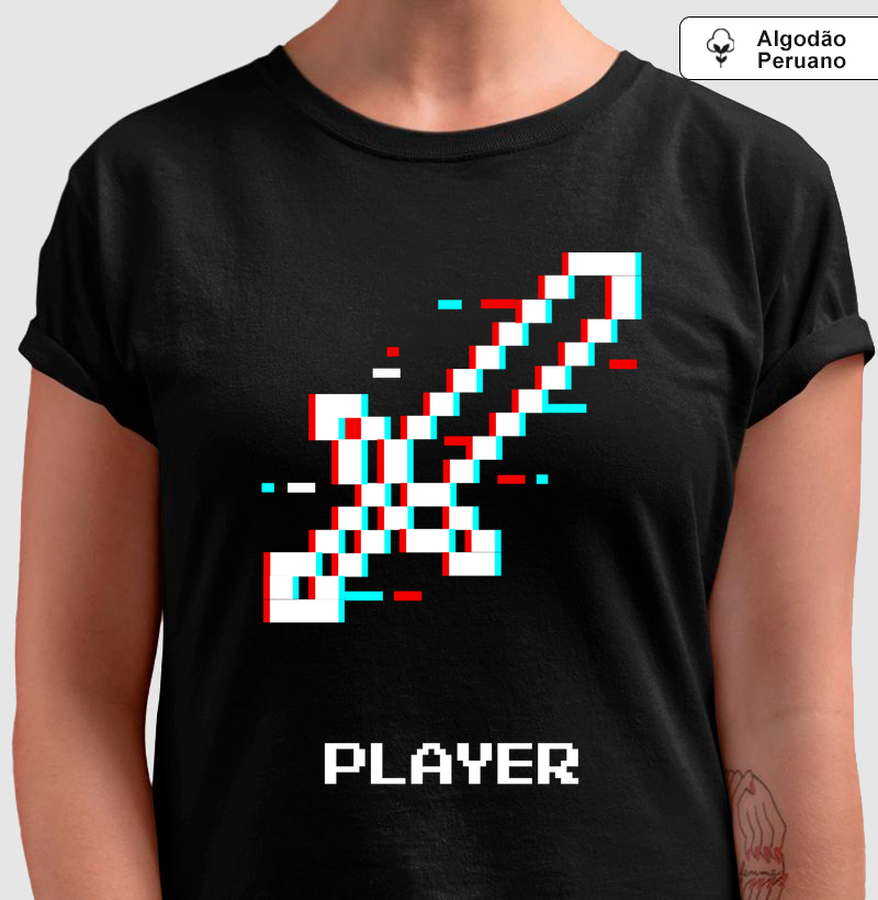 PIXEL SWORD PLAYER – Think Tee