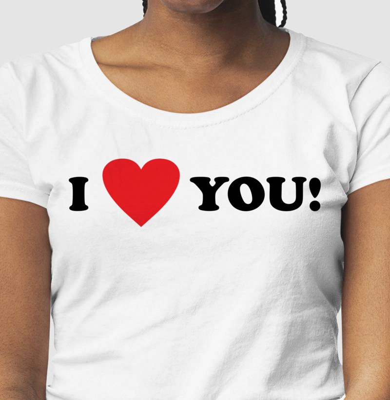 Camiseta Feminina I love You! - Reserva INK 