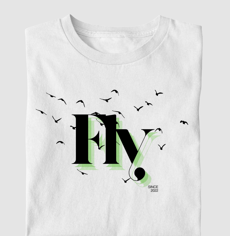 Camiseta Infantil algodão com estampa Fly – First Fly