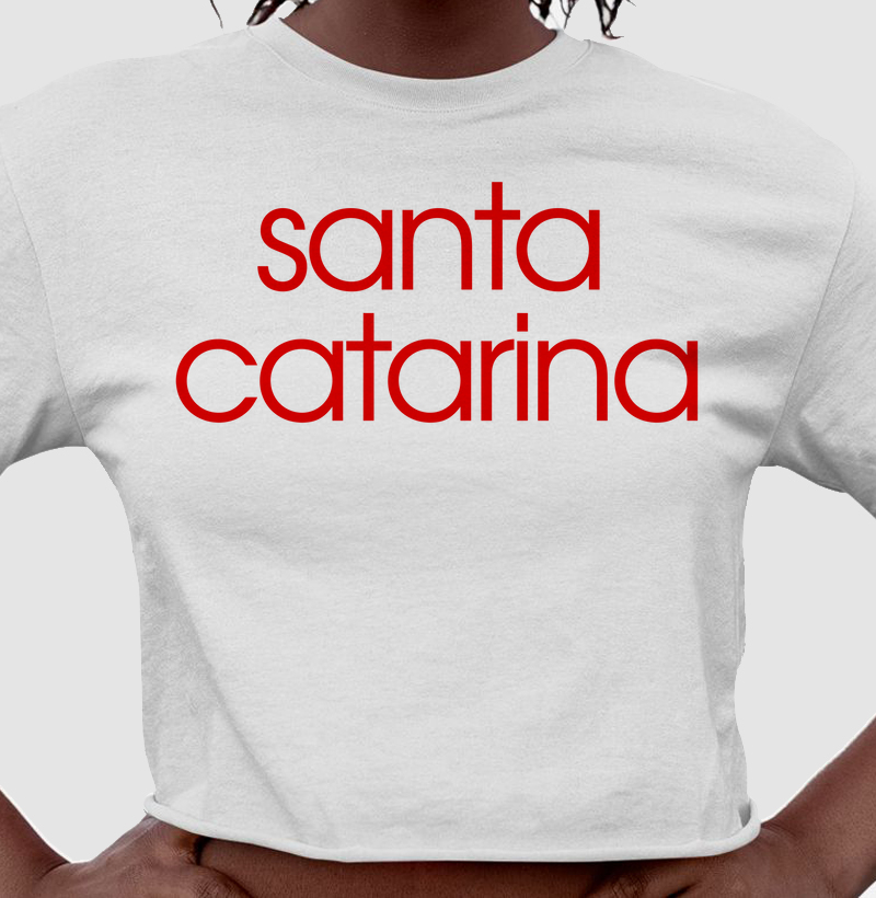 Santa Catarina Estampa Vermelha