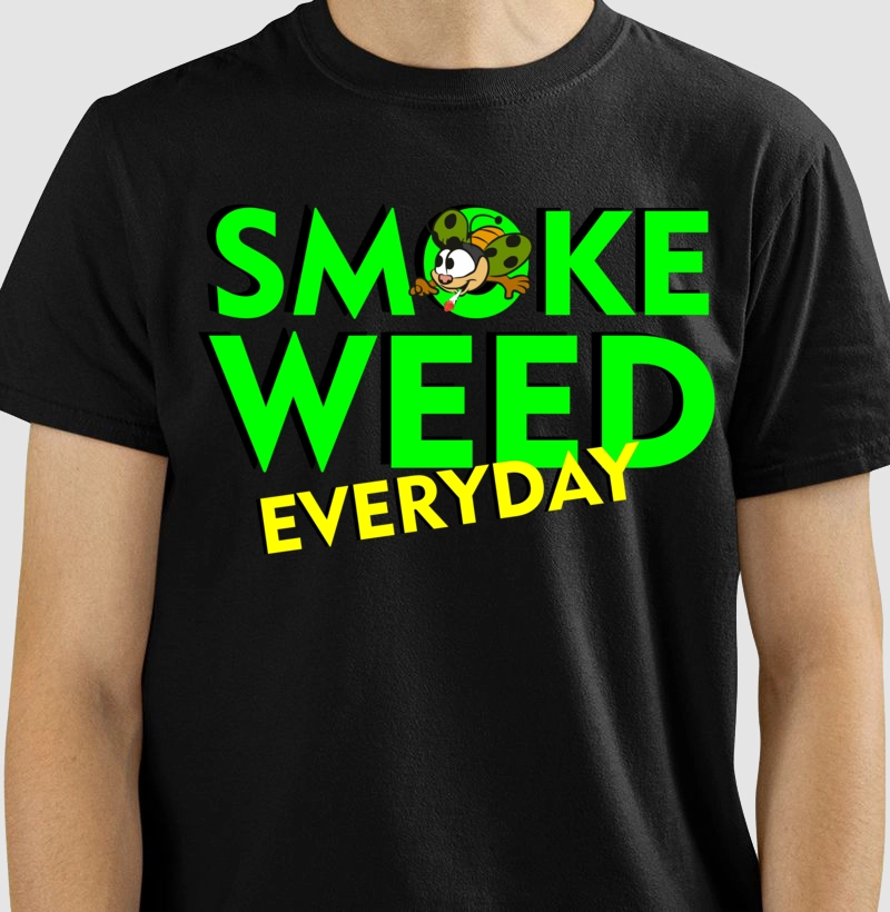 T-shirt Premium Joaninha Smoke Weed Everyday