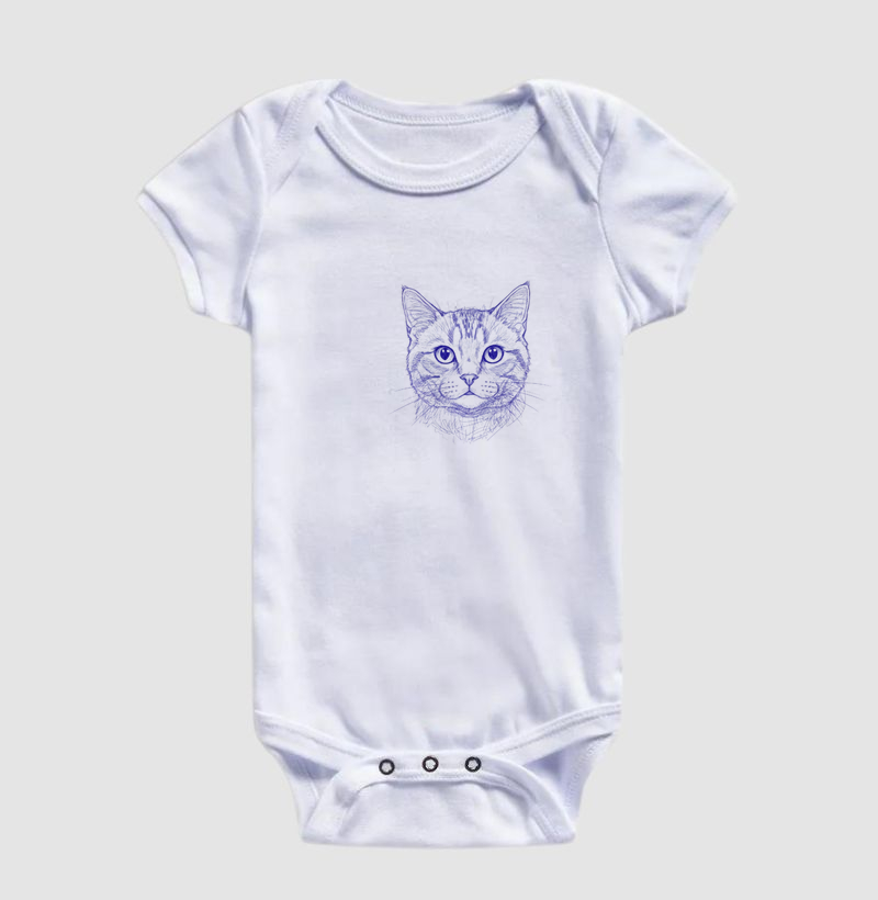 Desenho de Gato Minimalista