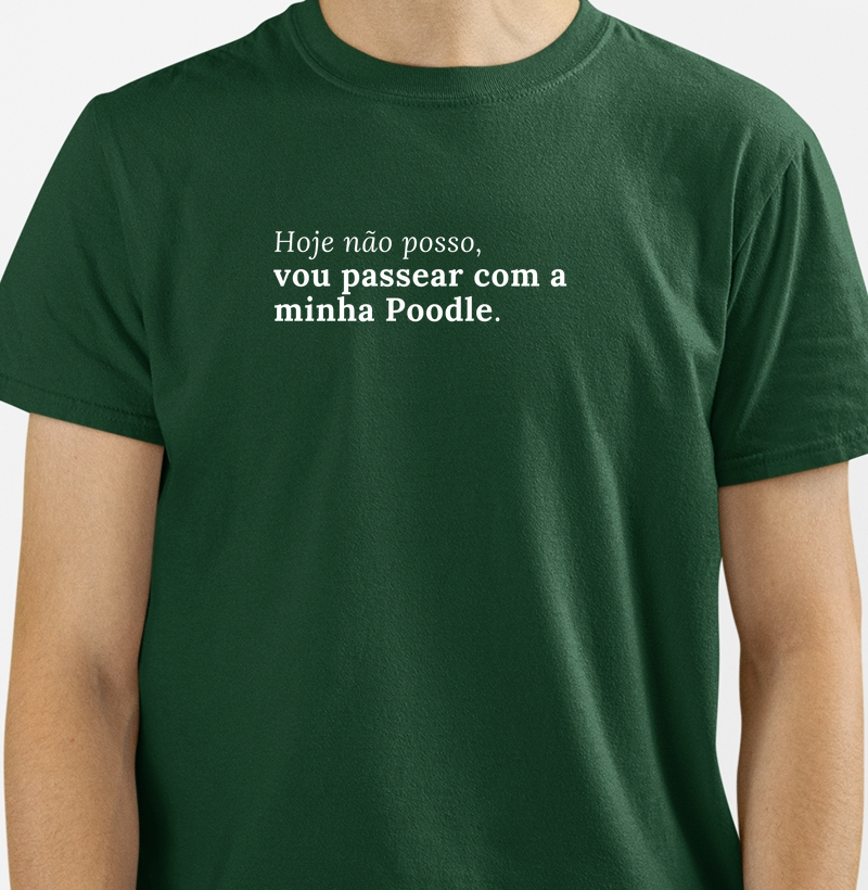 Hoje não posso Poodle fêmea
