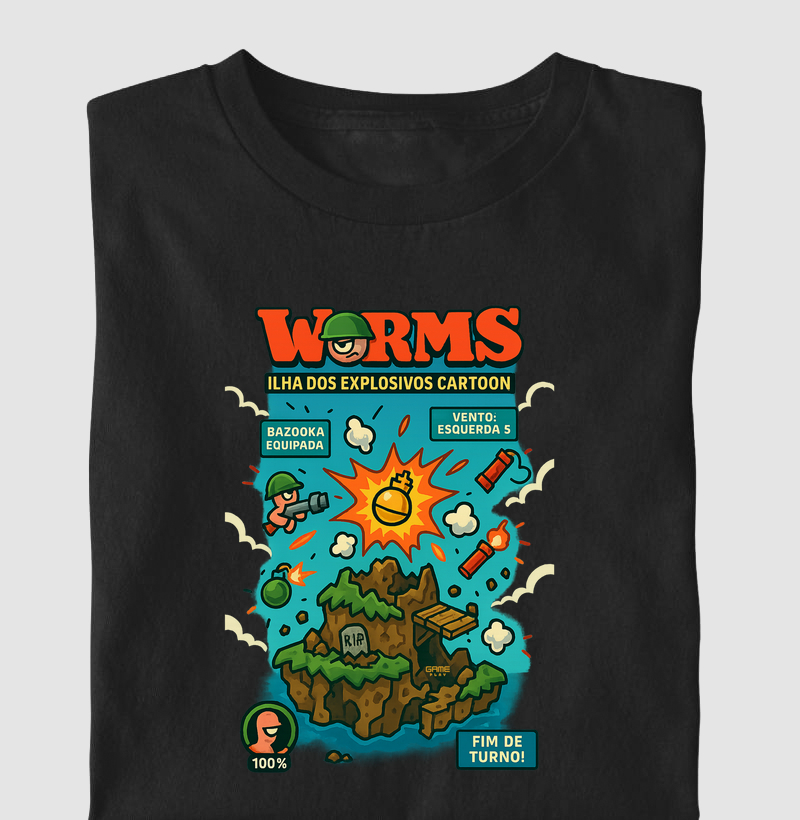 PcWin Worms Ilha dos Explosivos