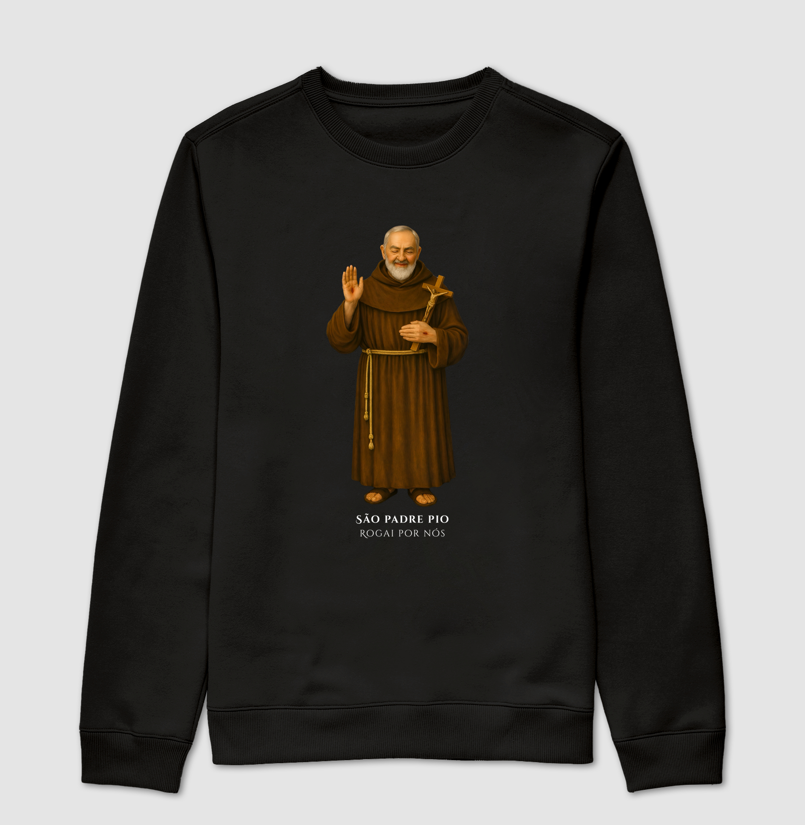 Camiseta Católica - São Padre Pio - Rogai por nós