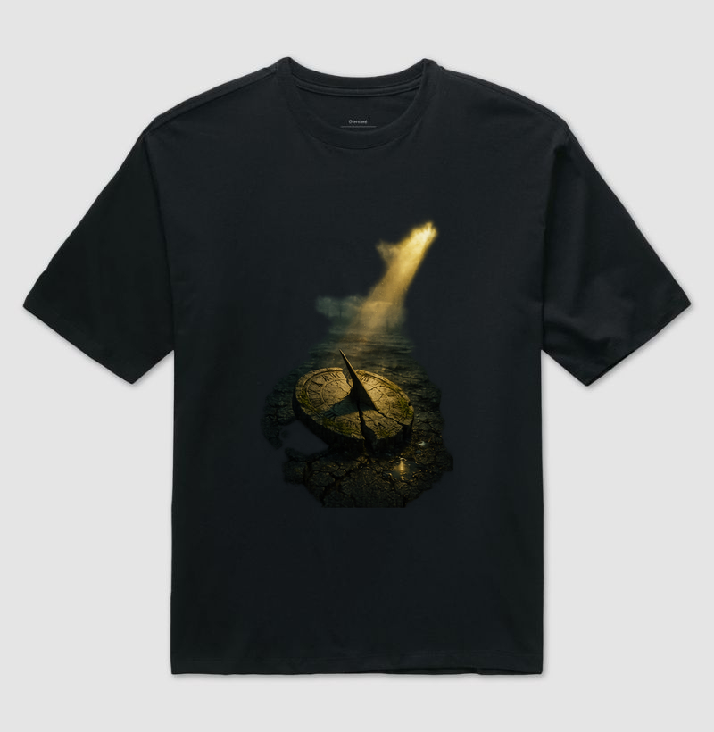 Camiseta "Tempo e Destino" – Onde a Luz Toca o Infinito