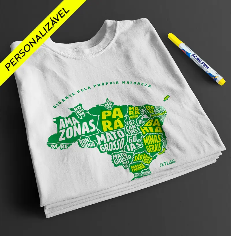 Gigante pela própria natureza - Personalizável - mapa verde