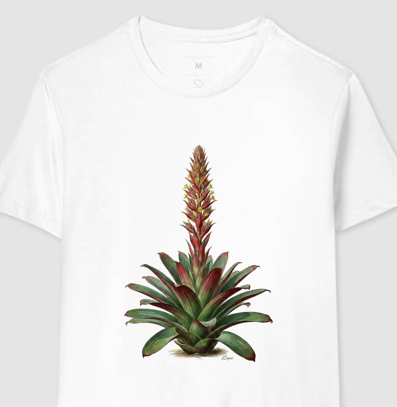 Camiseta Bromélia Imperial | Coleção Aquarela Nativa