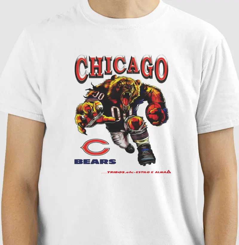 CAMISETA RESERVA.INK MASCULINA E FEMININA TRIBOS.etc  NFL CHICAGO BEARS
