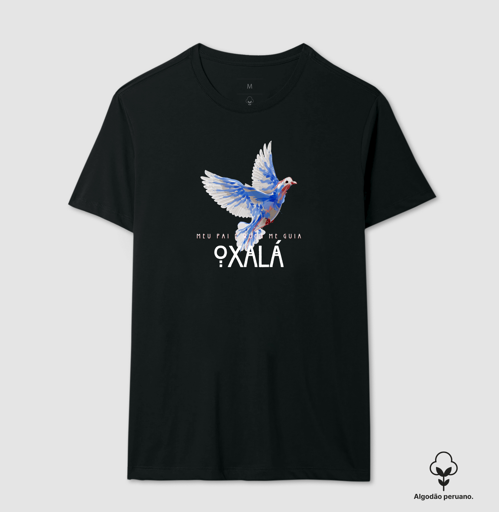 Estampa Oxalá Meu Pai Preto Masc.