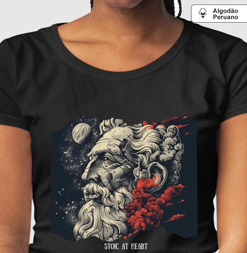 Camiseta Algodão Peruano Stoic at heart