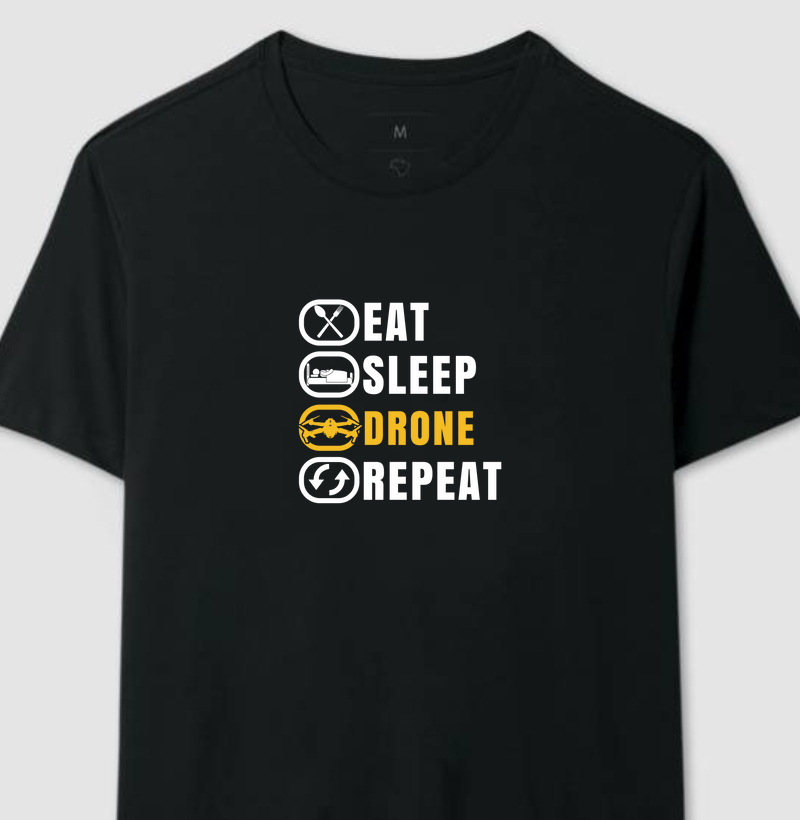 Camiseta Eat Sleep Drone Repeat