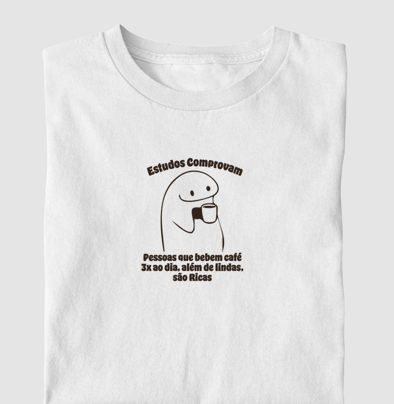 Camiseta - Estudos Comprovam ☕