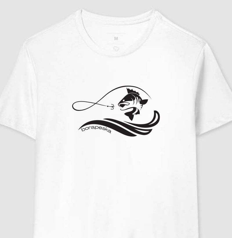 Camiseta masculina "Na onda da pesca".