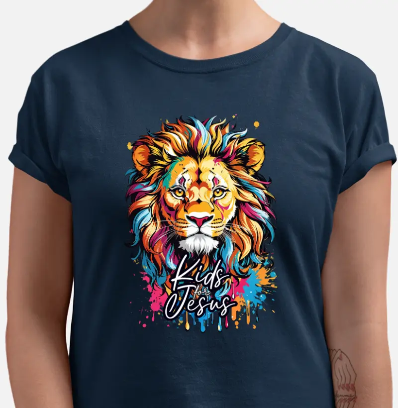 Camiseta Leão - Kids for Jesus