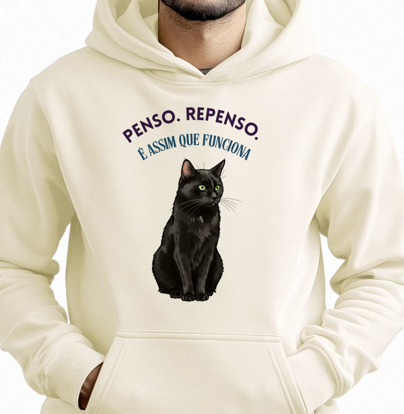 Penso, Repenso | Moletom com capuz | Unissex