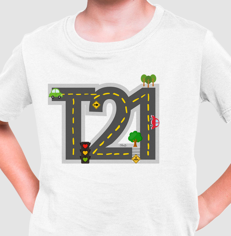 Camiseta T21 Interativa Pista - MINI
