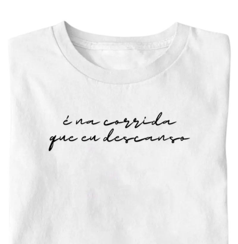 É na corrida que eu descanso